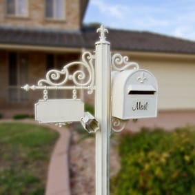 picture of white letterbox