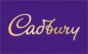 Cadbury logo - brush script font