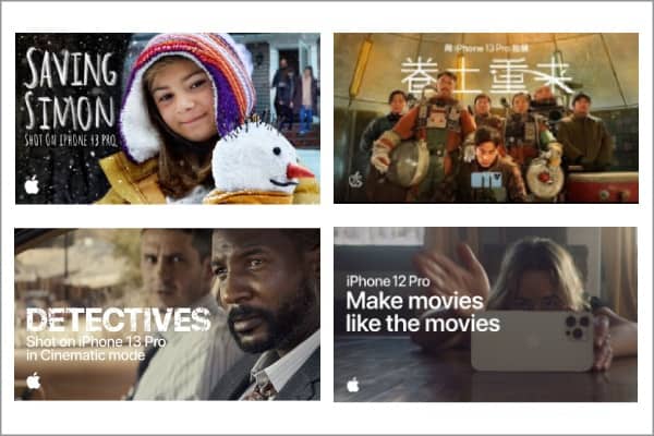 Apple shot on Iphone campaigns creativity and storytelling