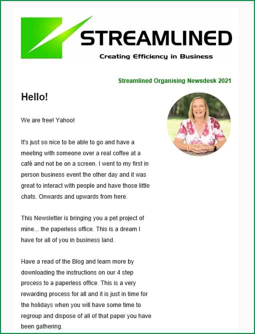 Streamlined email newsletter blog post promotion