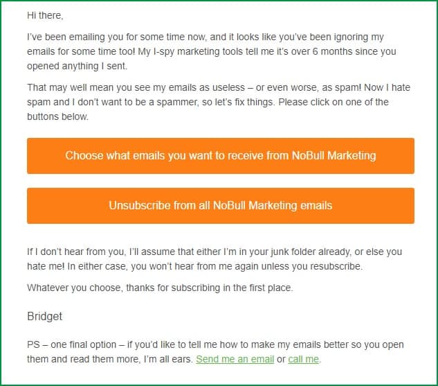 Elements of email marketing database cleanup