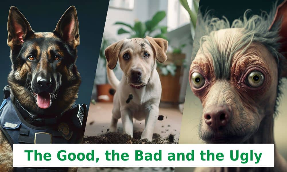 good, bad and ugly dog - symbolizing types of SEO plugins
