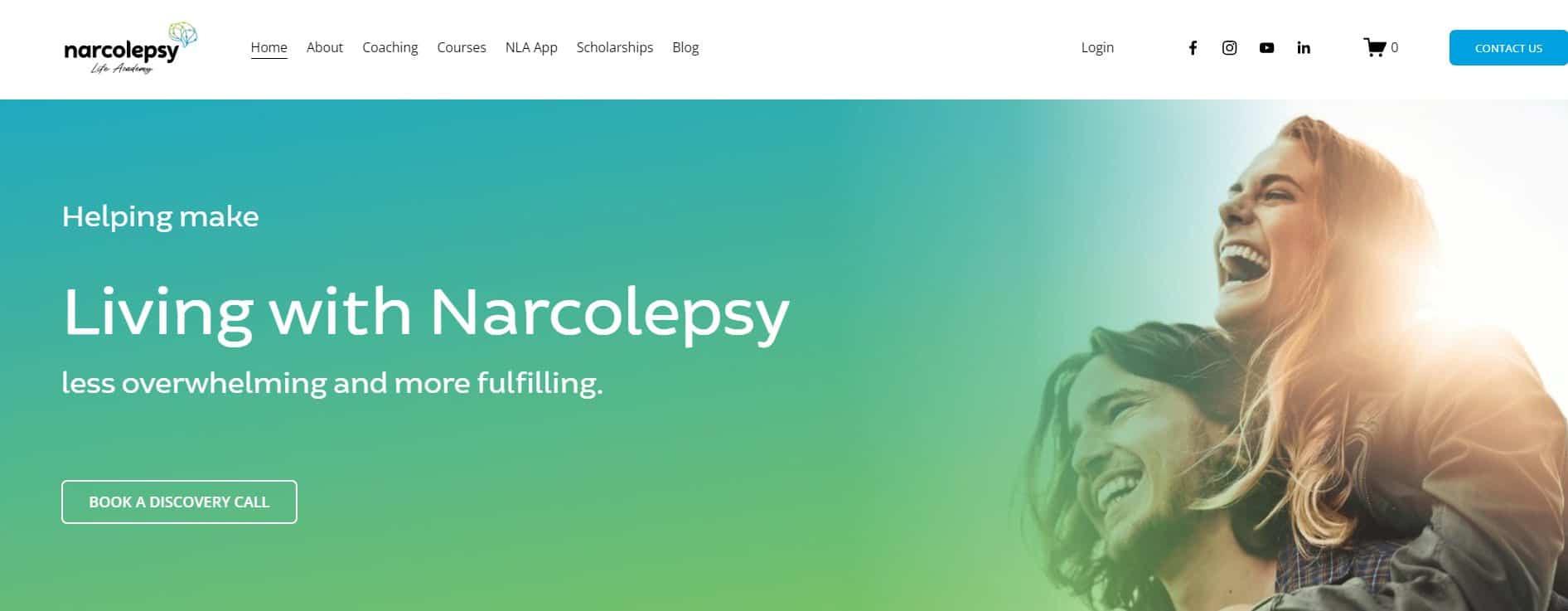 Narcolepsy Life Academy home page